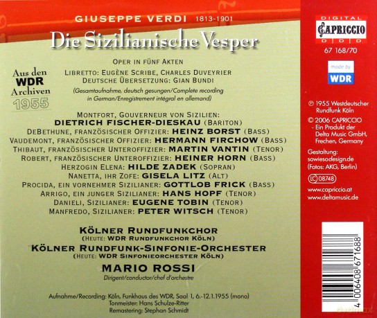 Giuseppe Verdi: I Vespri Siciliani (in dt.Spr.) [3CD]
