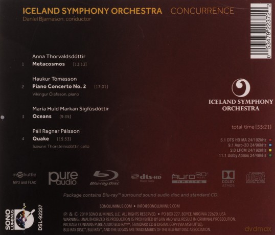 Anna Thorvaldsdottir: Iceland Symphony Orchestra - Concurrence [CD]