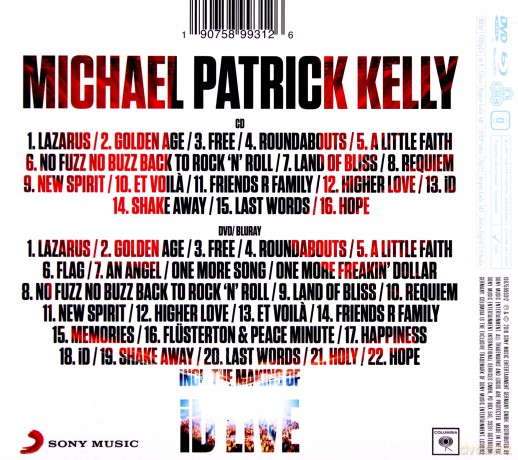 Michael Patrick Kelly: iD Live [Blu-Ray]+[DVD]+[CD]