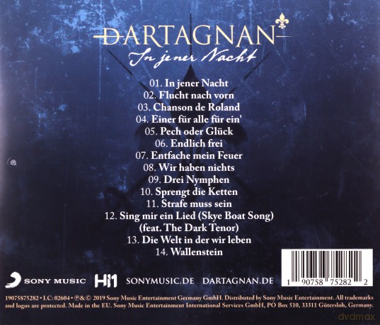 dArtagnan: In jener Nacht [CD]