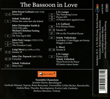 Johann Ernst Galliard: Jennifer Harris - The Bassoon in Love [CD]