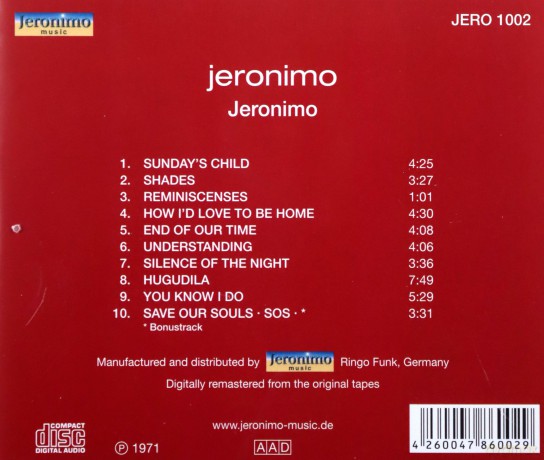 Jeronimo: Jeronimo [CD]
