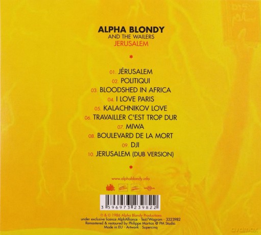 Alpha Blondy: Jerusalem [CD]