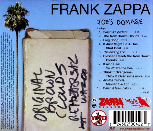 Frank Zappa: Joe's Domage [CD]