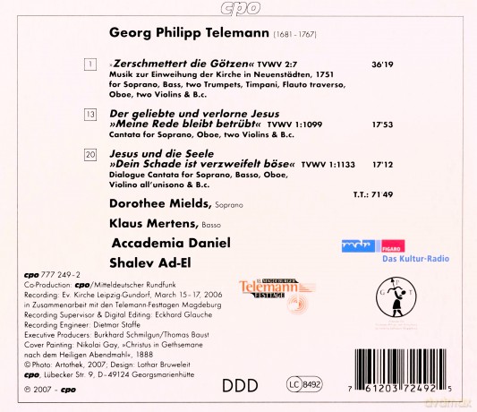 Georg Philipp Telemann: Kantaten [CD]