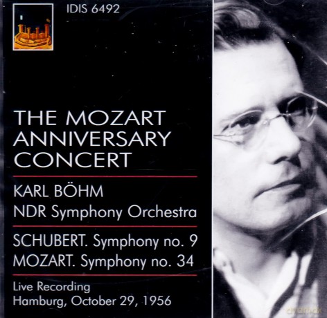 Wolfgang Amadeus Mozart: Karl Bohm - The Mozart Anniversary Concert Hamburg 1956 [CD]