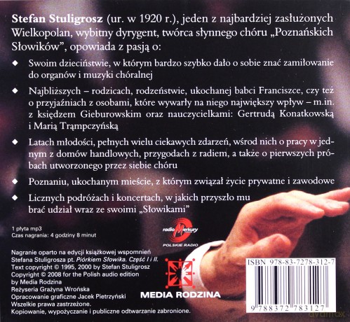 Piórkiem i głosem - Stefan Stuligrosz (digipack) [AUDIOBOOK] [CD-MP3]