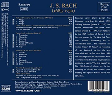 Johann Sebastian Bach: Klavierkonzert BWV 1052 [CD]