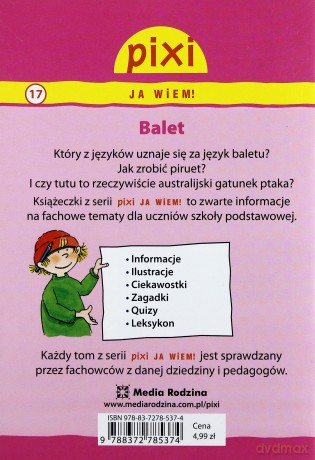 Pixi JA WIEM! 17 Balet [KSIĄŻKA]