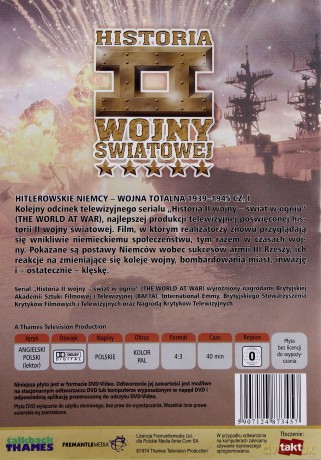 Historia II Wojny Światowej 42: Wojna Totalna 1939-1945 cz.1 [DVD]