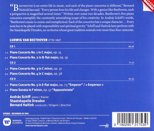 Ludwig van Beethoven: Klavierkonzerte Nr.1-5 [3CD]