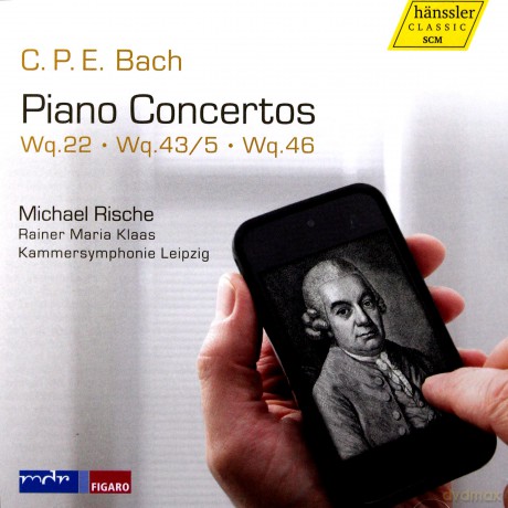 Carl Philipp Emanuel Bach: Klavierkonzerte Wq.22, Wq.43 Nr.5, Wq.46 [CD]