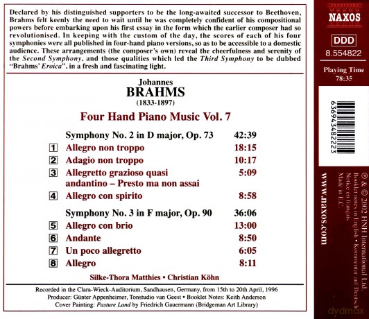Johannes Brahms: Klaviermusik zu 4 Hssnden Vol.7 [CD]