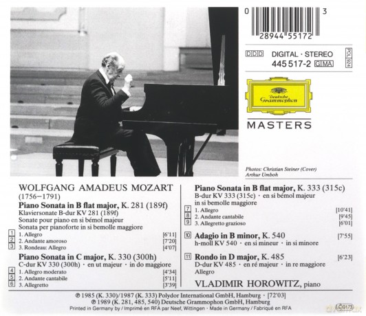Wolfgang Amadeus Mozart: Klaviersonaten Nr.3,10,13 [CD]