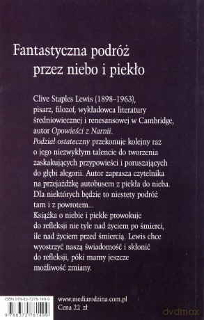 Podział ostateczny - Clive Staples Lewis [KSIĄŻKA]