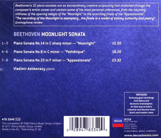 Ludwig van Beethoven: Klaviersonaten Nr.8,14,23 [CD]