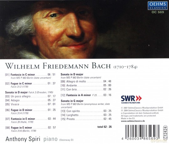 Wilhelm Friedemann Bach: Klavierwerke [CD]