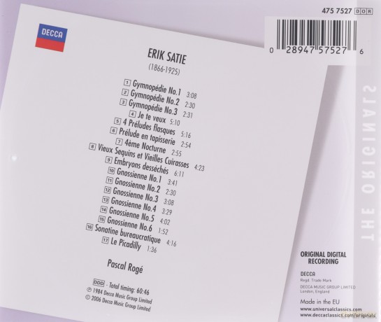 Erik Satie: Klavierwerke [CD]
