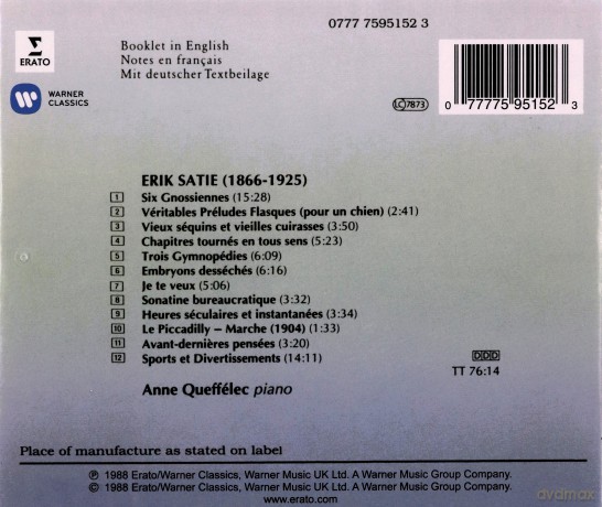 Erik Satie: Klavierwerke [CD]