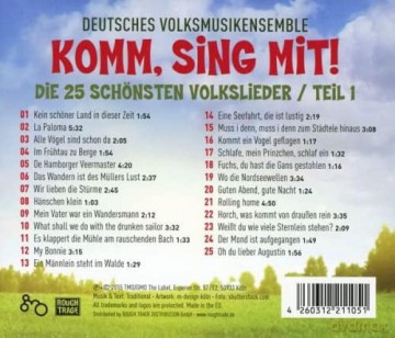 Deutsches Volksmusikensemble: Komm, sing mit!: Die 25 schonsten Kinderlieder Teil 1 [CD]