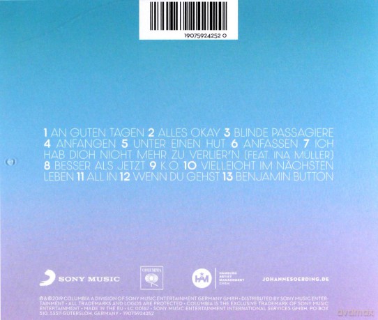 Johannes Oerding: Konturen [CD]