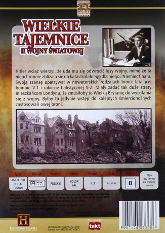 Wielkie Tajemnice II Wojny Światowej 18: Odwetowa broń Hitlera [DVD]
