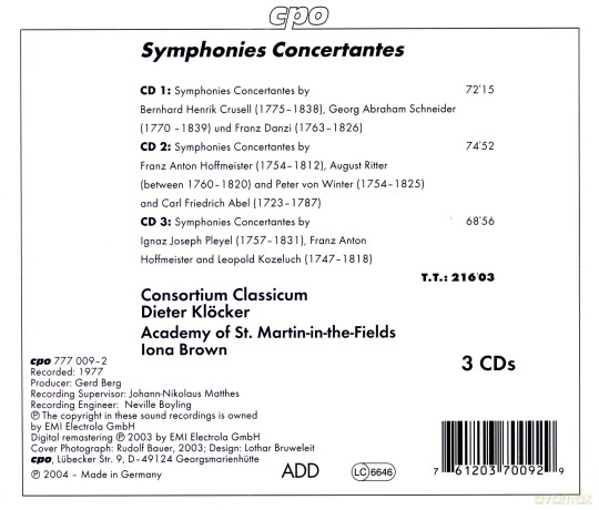 Bernhard Crusell: Konzertante Sinfonien [3CD]