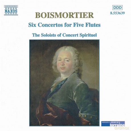 Joseph Bodin de Boismortier: Konzerte fur 5 Floten op.15 Nr.1-6 [CD]