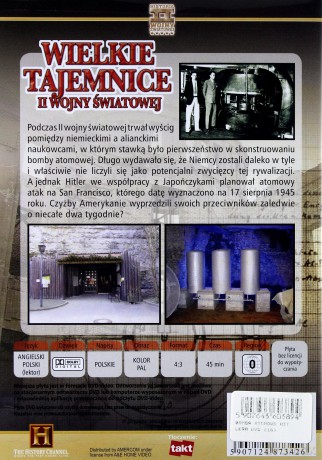 Wielkie Tajemnice II Wojny Światowej 16: Bomba atomowa Hitlera [DVD]