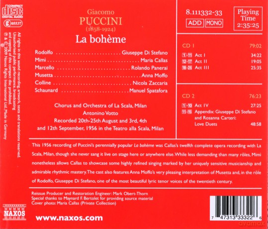 Giacomo Puccini: La Boheme [2CD]