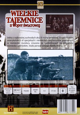 Wielkie Tajemnice II Wojny Światowej 20: Amerykańscy szpiedzy w III Rzeszy [DVD]
