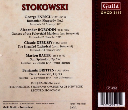 Leopold Stokowski dirigiert [CD]