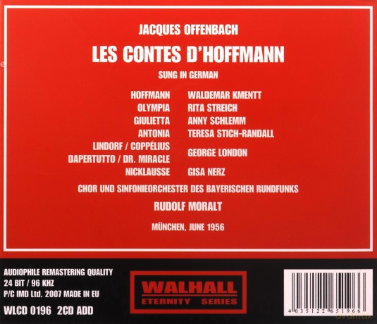 Jacques Offenbach: Les Contes D'Hoffmann (in dt.Spr.) [2CD]