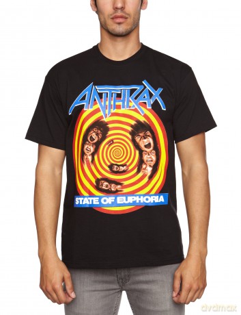Antrax: State Of Euphoria, Black (L) [T-SHIRT]