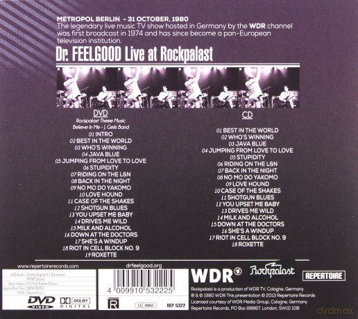 Dr Feelgood: Live At Rockpalast: Metropol Berlin, 31.10.1980 [2CD]