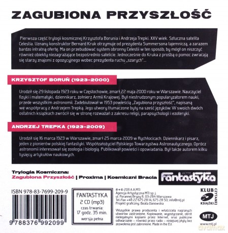 Zagubiona przyszłość - Krzysztof Boruń i Andrzej Trepka [AUDIOBOOK] [2CD-MP3]