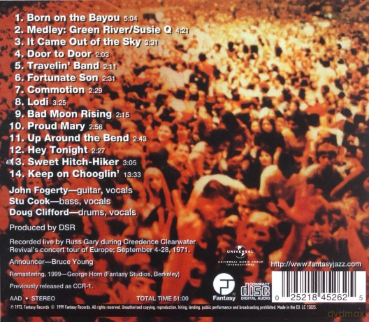 Creedence Clearwater Revival: Live In Europe [CD]