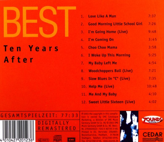 Ten Years After: Love Like A Man - Best [CD]