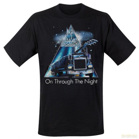 Def Leppard: Through The Night, Black (S) [T-SHIRT]
