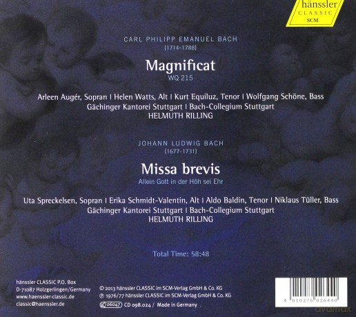 Carl Philipp Emanuel Bach: Magnificat Wq.215 [CD]