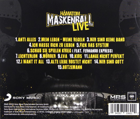 Hamatom: Maskenball Live [CD]