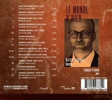 Jules Massenet: Mathieu Lussier - Le Monde D'Hier [CD]