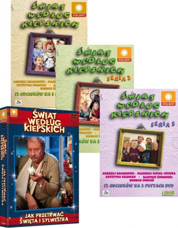 Świat według Kiepskich 1+2+3+Jak przetrwać święta i sylwestra Pakiet [11DVD]