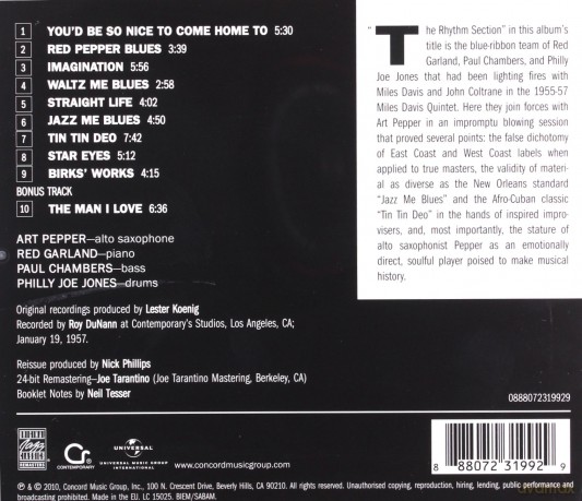 Art Pepper: Meets The Rhythm Section [CD]