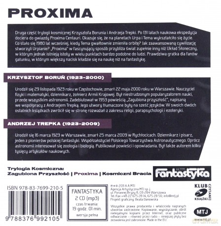 Proxima - Krzystof Boruń i Andrzej Trepka [AUDIOBOOK] [2CD-MP3]