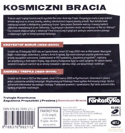 Kosmiczni bracia - Krzystof Boruń i Andrzej Trepka [AUDIOBOOK] [2CD-MP3]