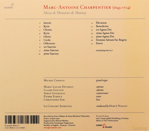 Marc-Antoine Charpentier: Messe pour M.Mauroy [CD]