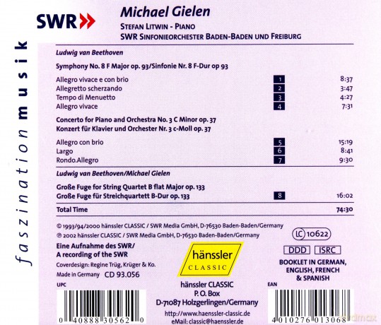 Michael Gielen dirigiert Beethoven [CD]