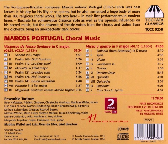 Marcos Antonio Portugal: Missa a quatro F-Dur [CD]