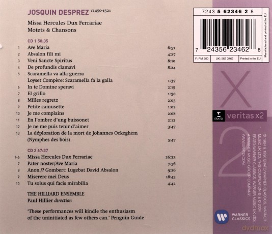 Josquin Desprez: Missa Hercules Dux Ferrariae [2CD]